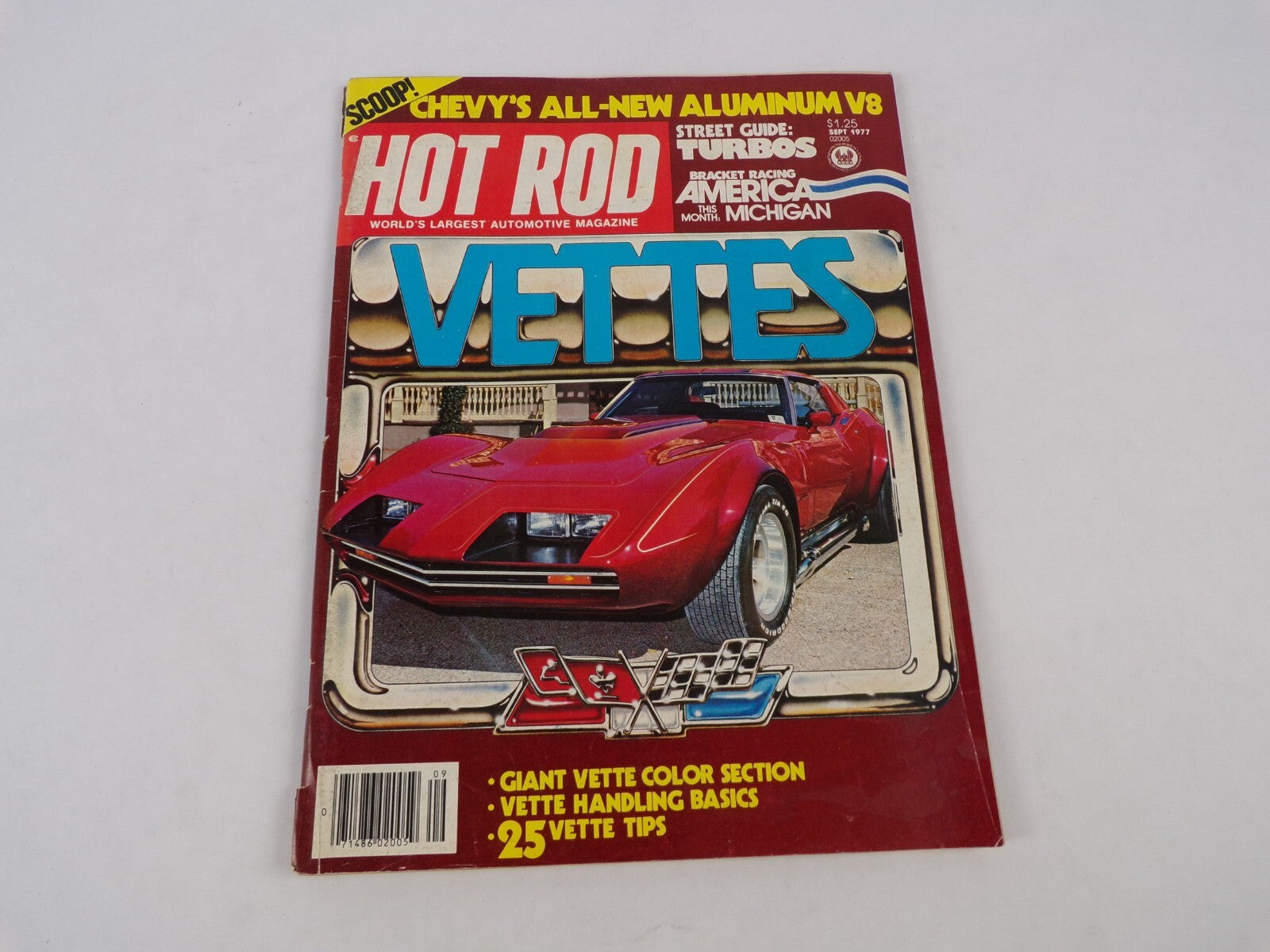 September 1977 Hot Rod Magazine Vette Giant Vette Color Section 25 Vette Tips