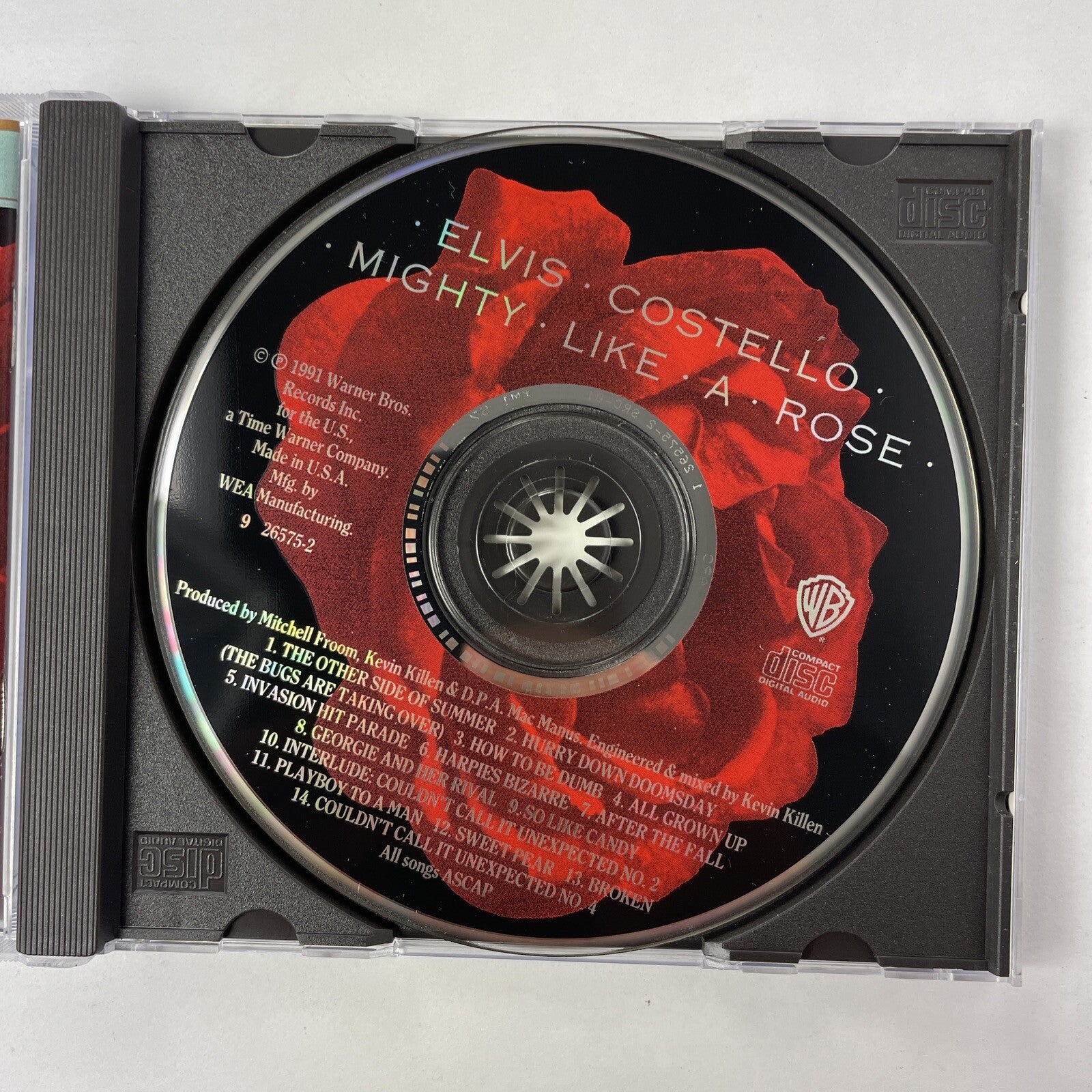 ELVIS COSTELLO - MIGHTY LIKE A ROSE - CD - Warner Brothers #28