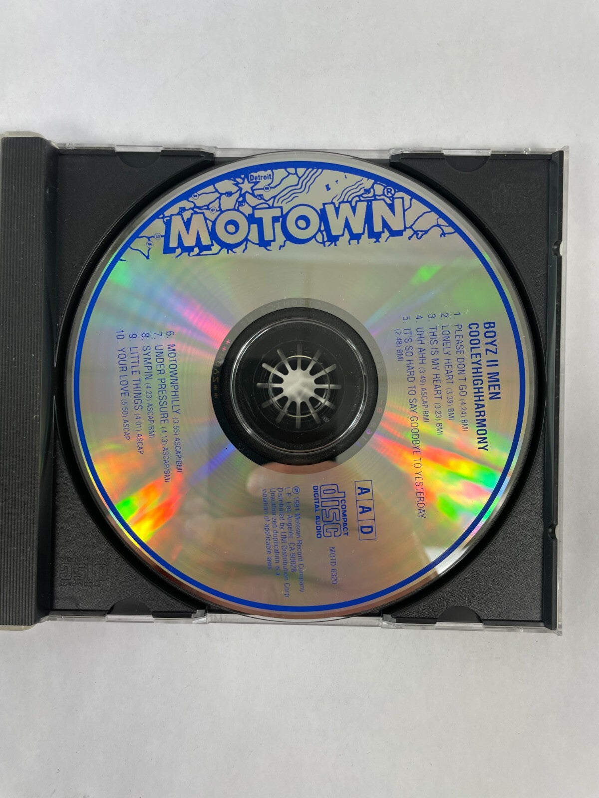 Boys II Men Cooleyhighharmony Motown Theyuppieyupalezvanderpoolera CD 53