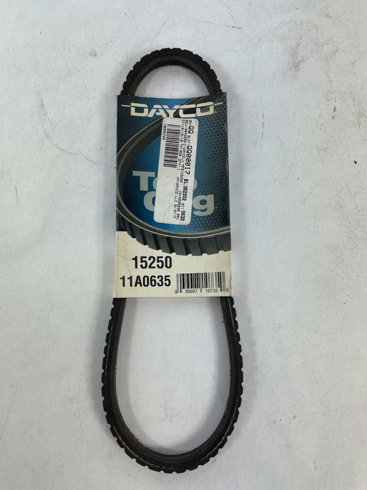 OEM Dayco Top Cog 15250 11A0635 Premium Utility V-belt