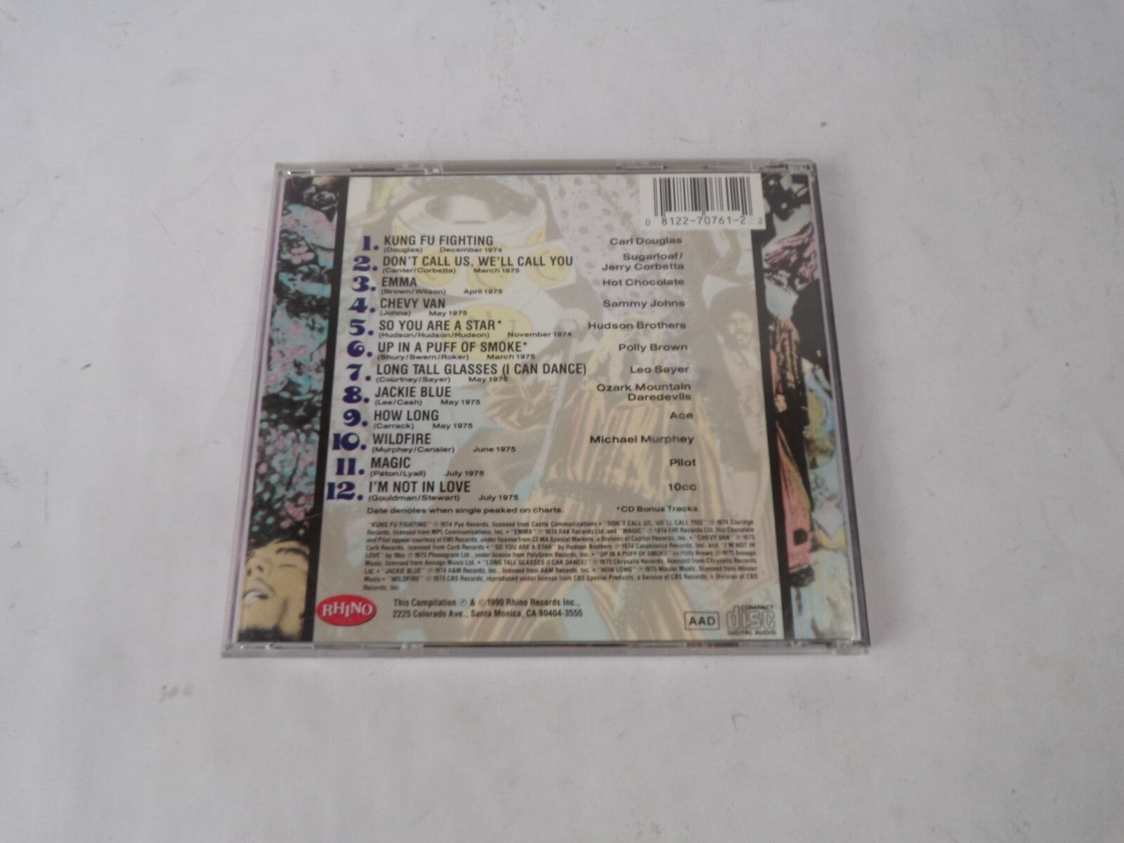 Super Hits Of The 70 Have A Nice Day Kung Fu Fighting Don't Call Us, We'll CD#41