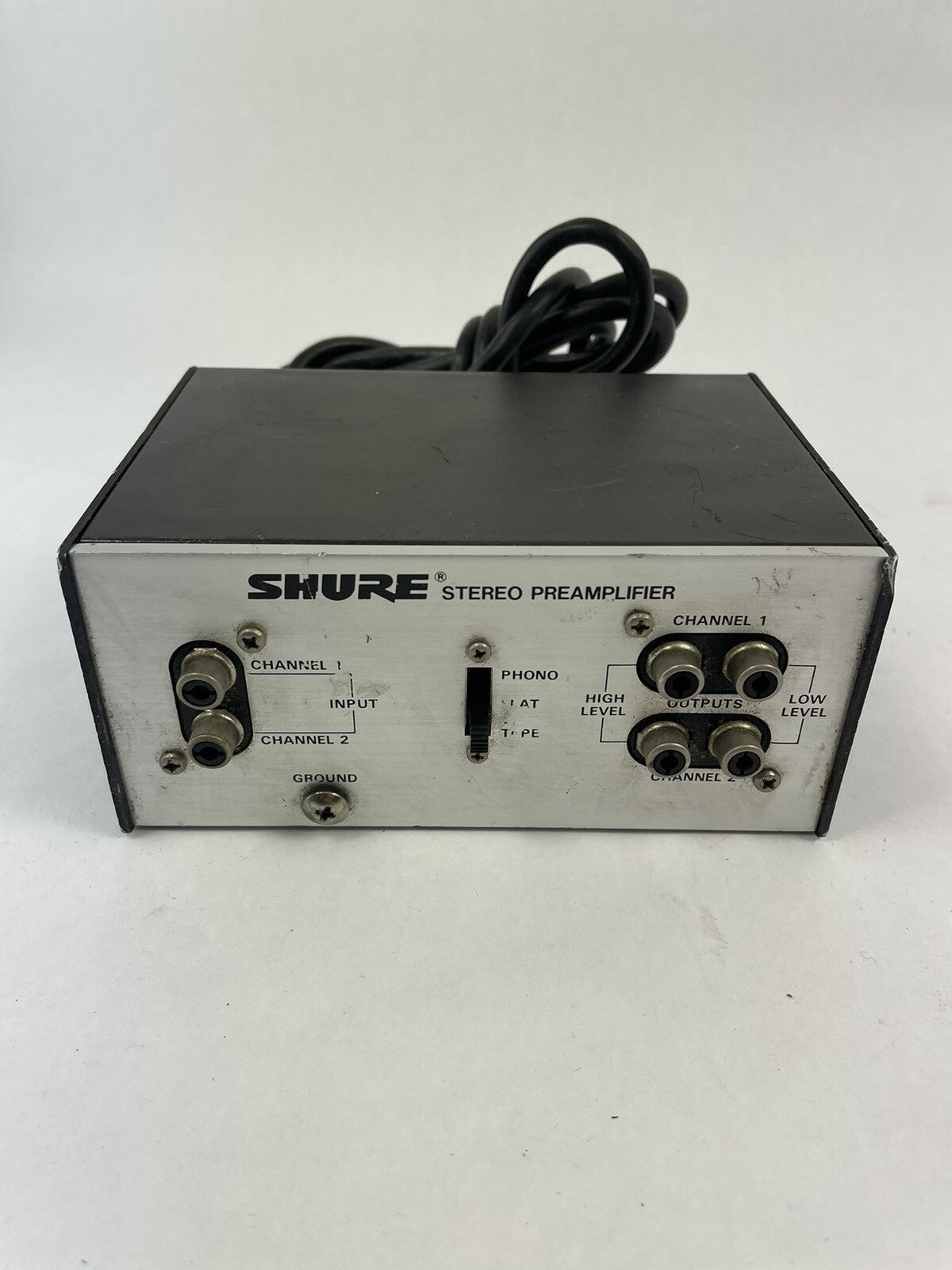 SHURE M64A Stereo Preamplifier Hi-Fi Audiophile Phono UNTESTED