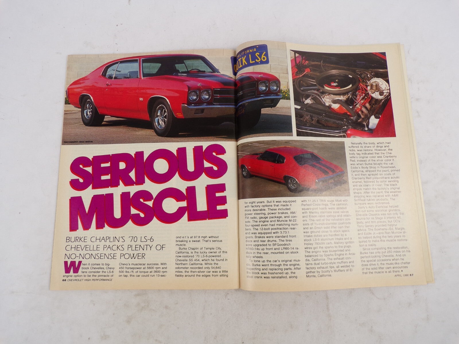 April 1990 Chevrolet High Performance Low-Buck Restoration Tips Chevy Madness