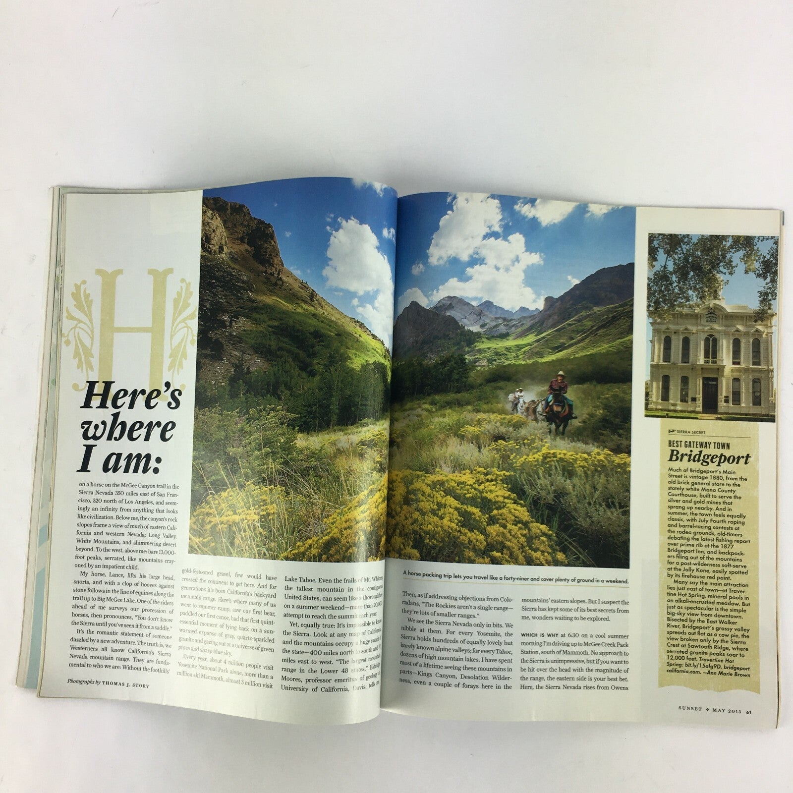 May 2013 Sunset Magazine Best Places to Camp Secret Sierra Front Yard Makeover
