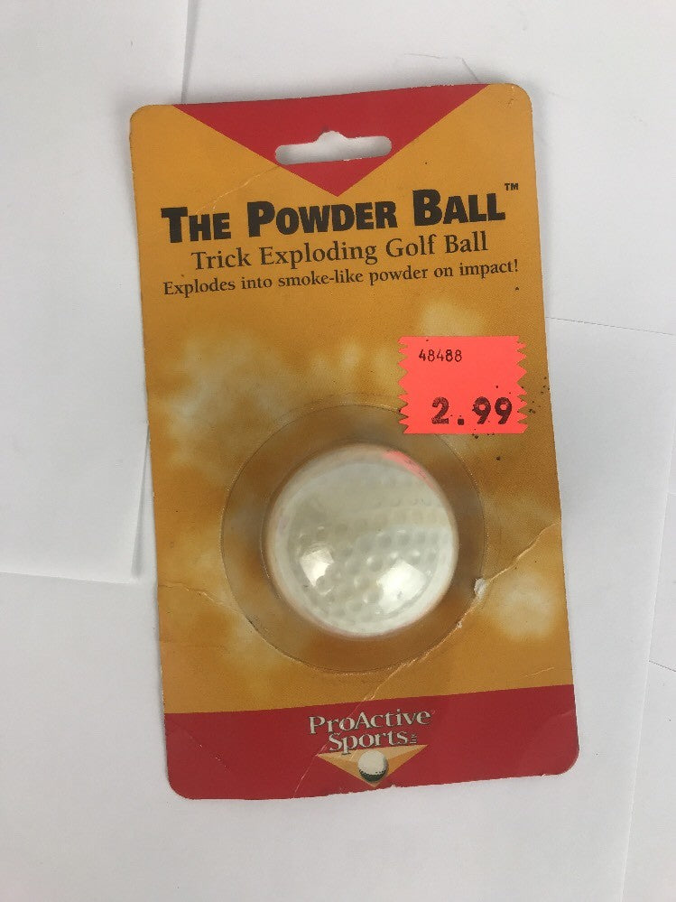 ProActive Sports Trick Exploder exploding golf ball vintage novelty golf collectible gag gift display item
