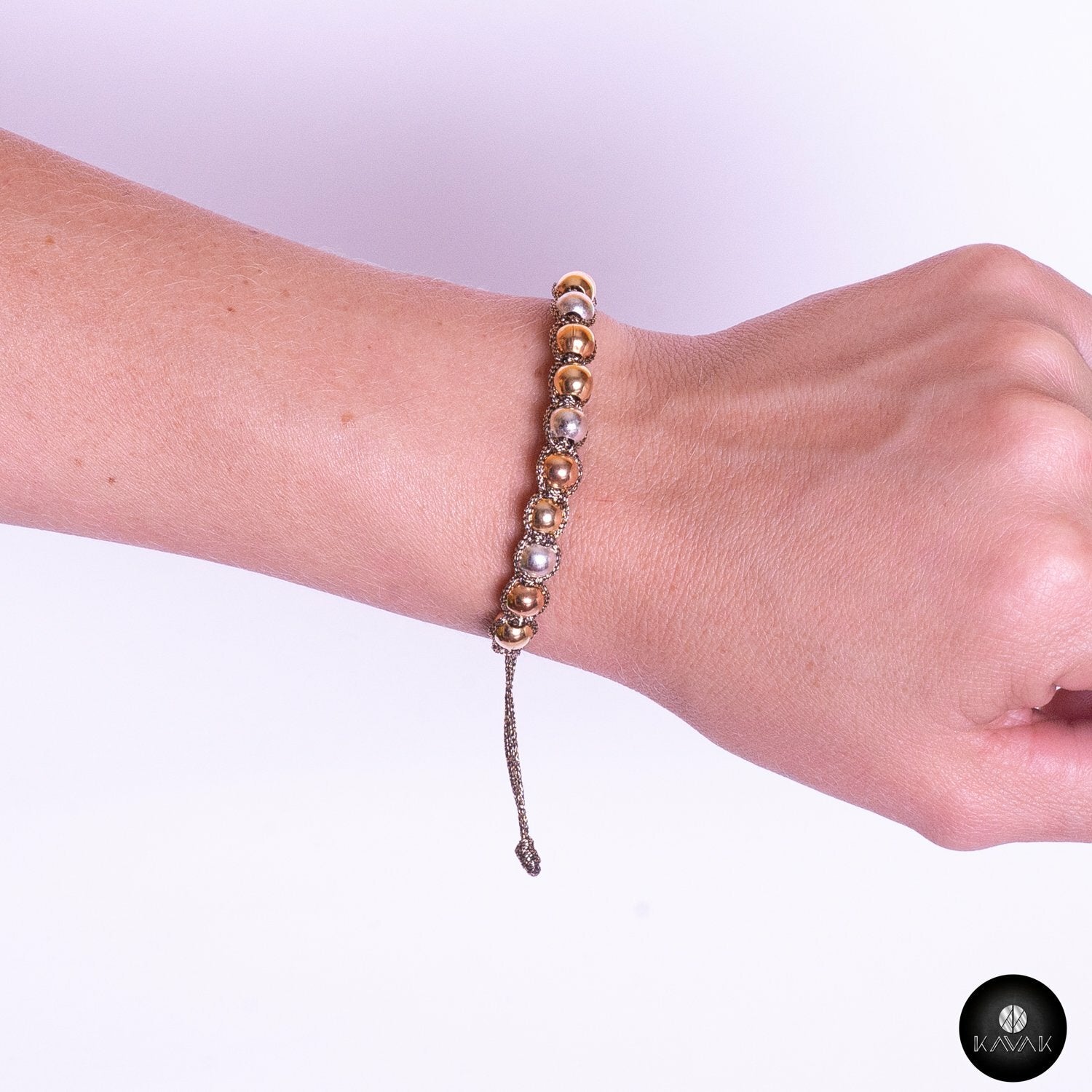 Kavak - Handmade Caribbean Shinny Beads Adjustable Women's Bracelet