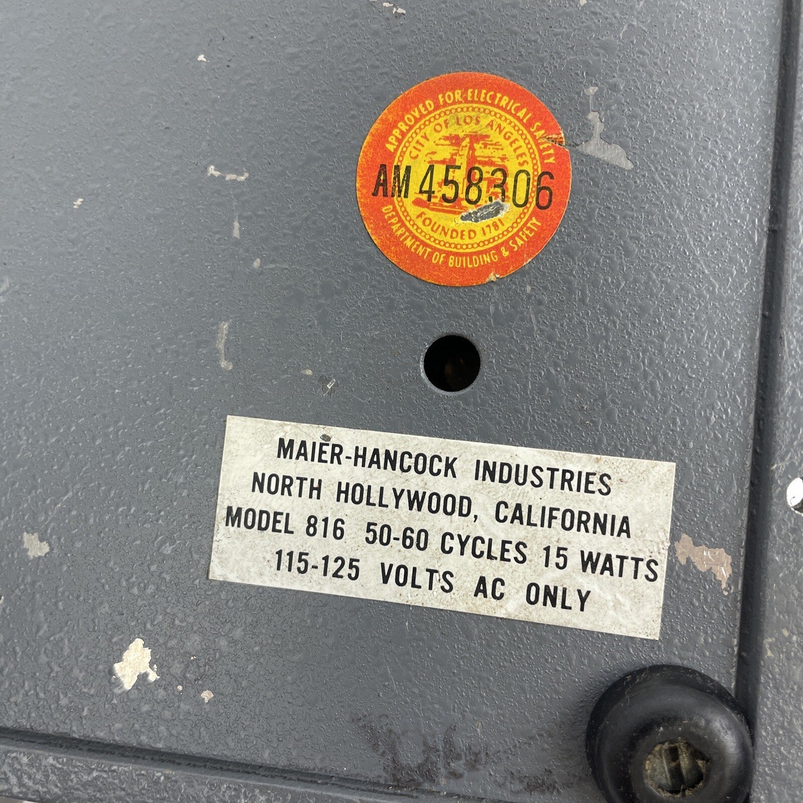 Maier Hancock Model 816 Portable Hot Splicer 8mm - 16mm Films - Untested
