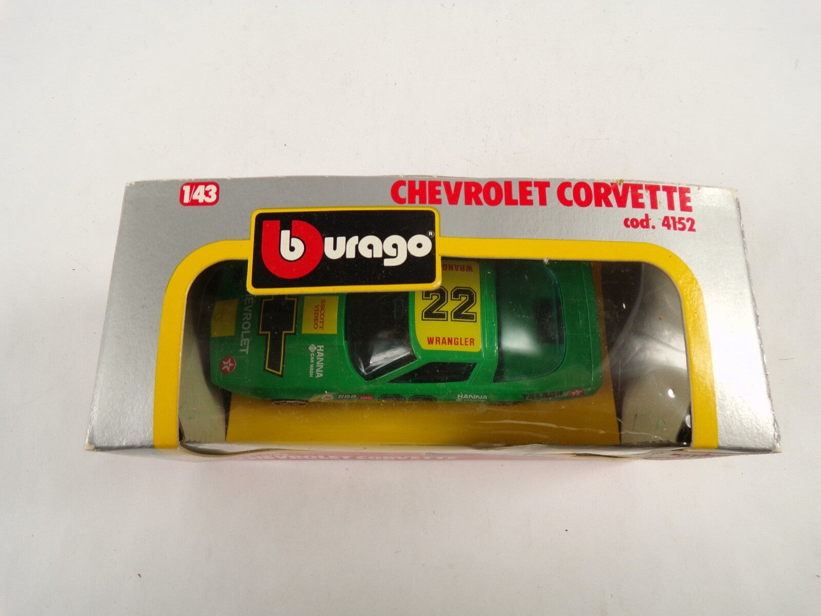 Burago Chevrolet Corvette Cod 4124 1/43 1:43 Scale Green