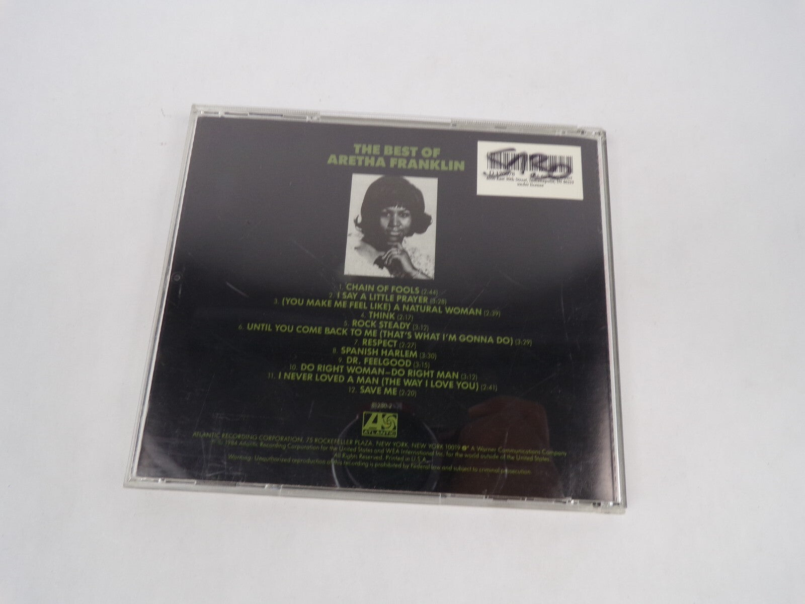 The Best Of Aretha Franklin Chain Of Fools Say A Little Prayer A Natural CD#63