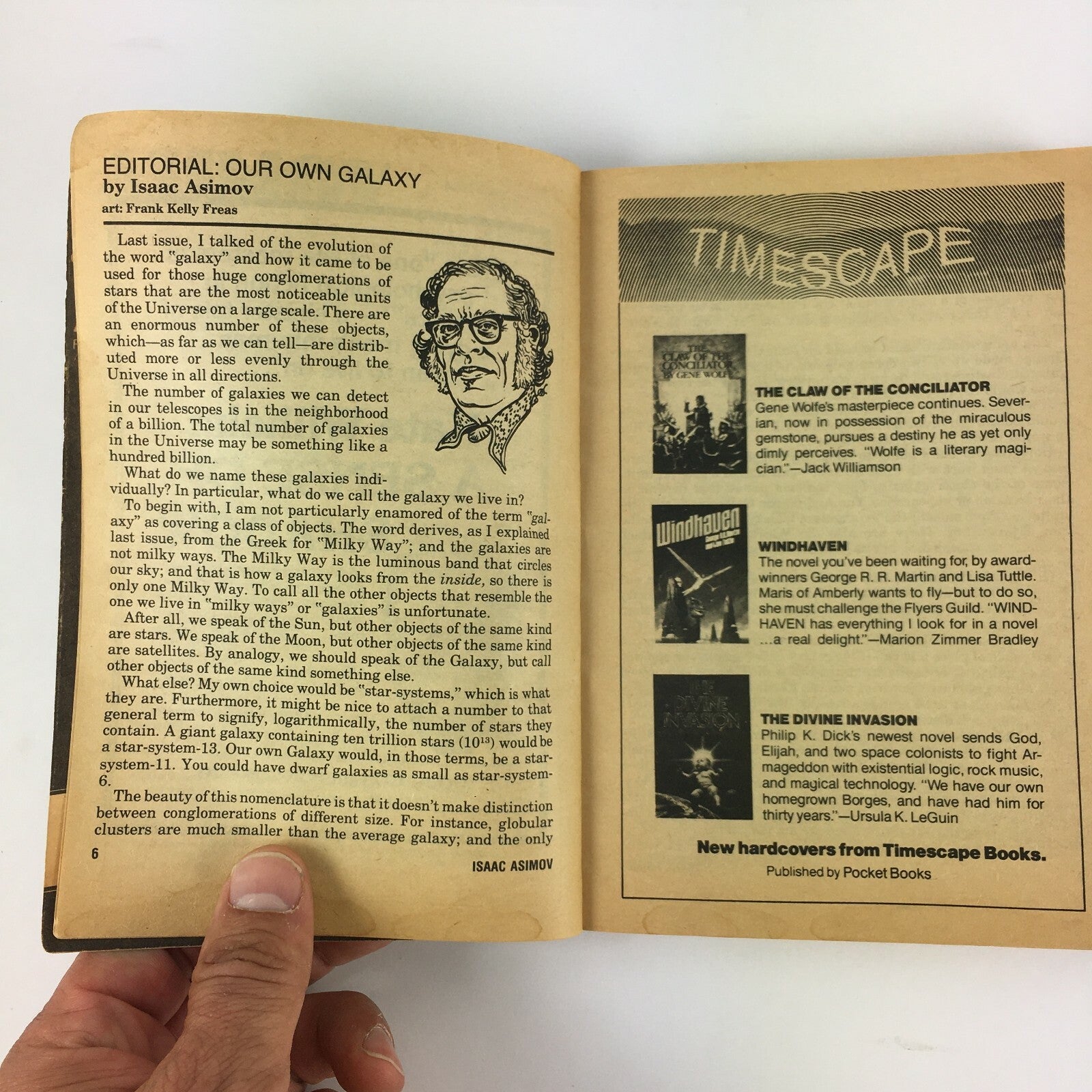July 1981 Isaac Asimov's Science Fiction Magazine Exposures by Benford
