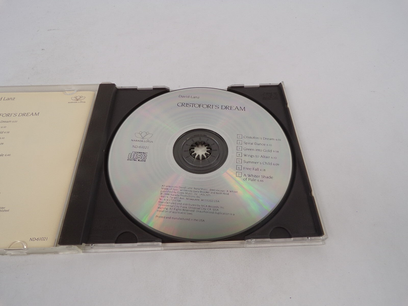 Cristofori's Dream Spiral Dance Green Into Gold Wings To Altair Summer's ChCD#71