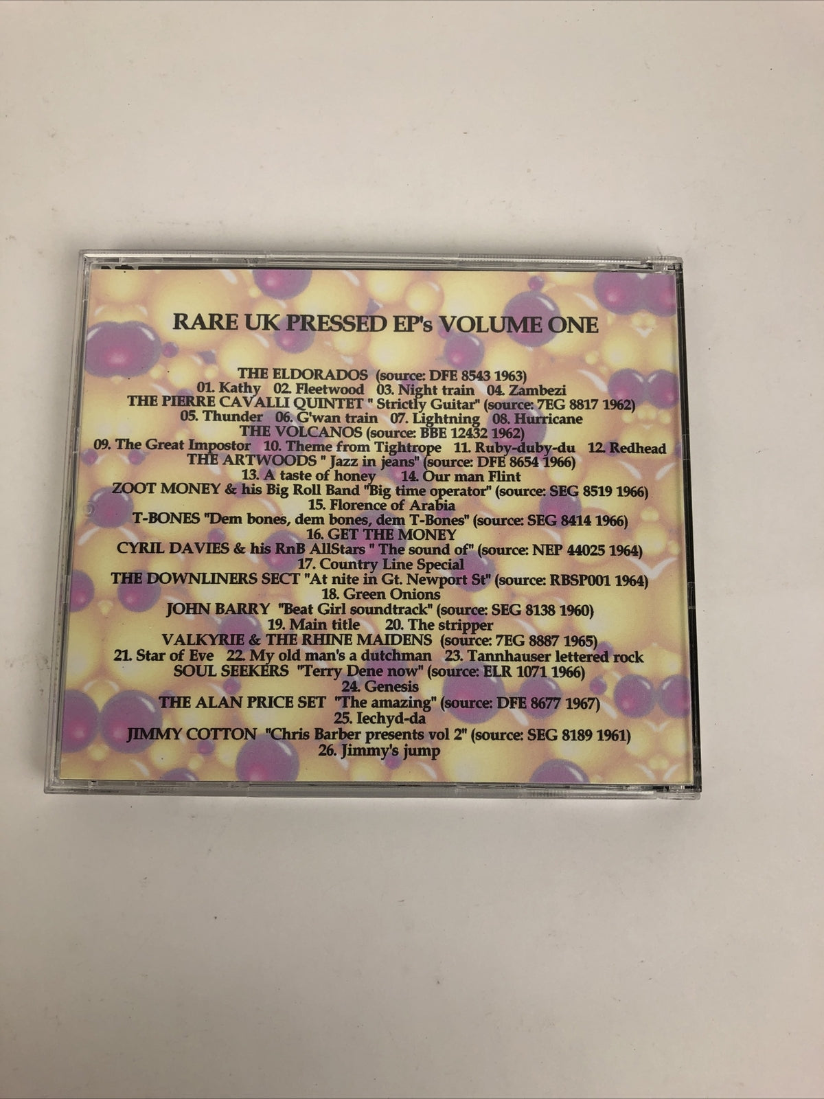 Rare U.K. Pressed Instro E.P. S Volume 1 CD - Stylus 66 The Volcanoes +++++ #7