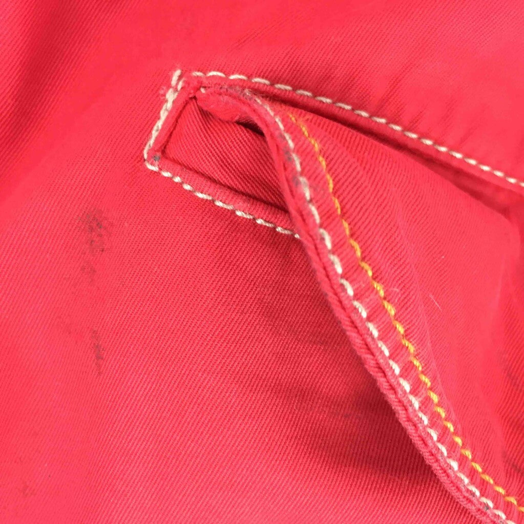 Travis Brooksfield Mens Chino Pants Red Action Tailored Zip Fly 100% Cotton 54
