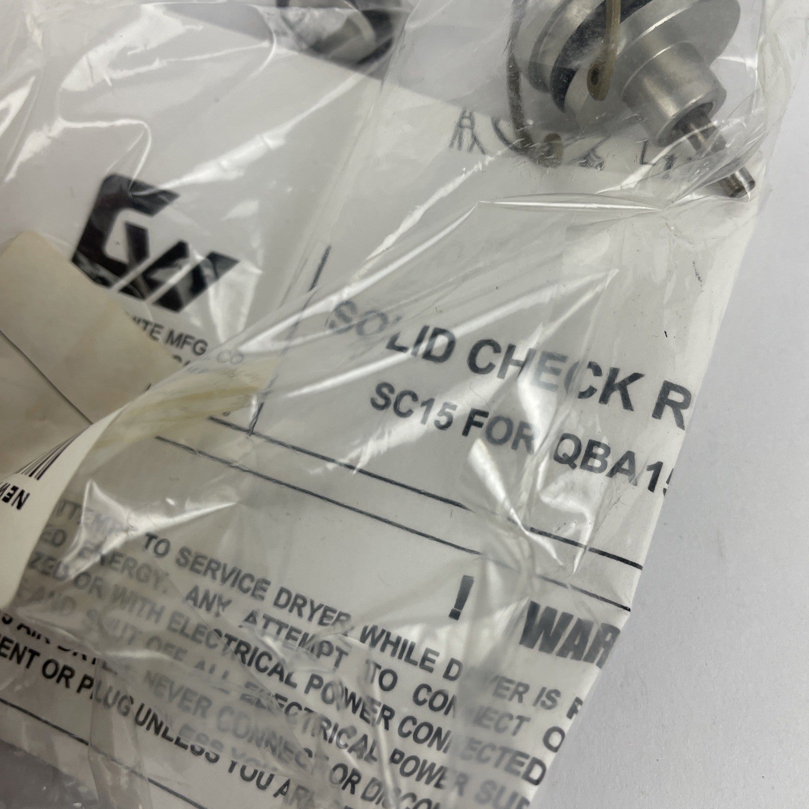 NF QBA15 Graham-White MFG 9-36 Volt Dc Air Dryer Solid Check Valve Repair Kit