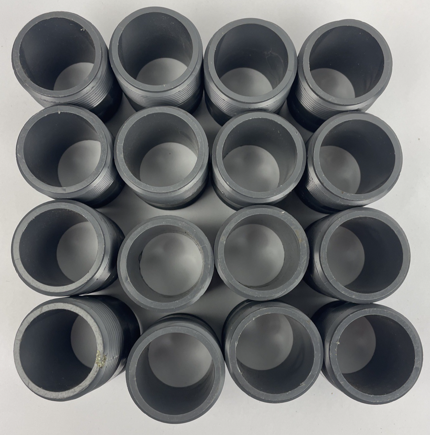 SPEARS LASCO Lot of 16 - 1" x 2" Schedule 80 threaded PVC Pipe Nipple