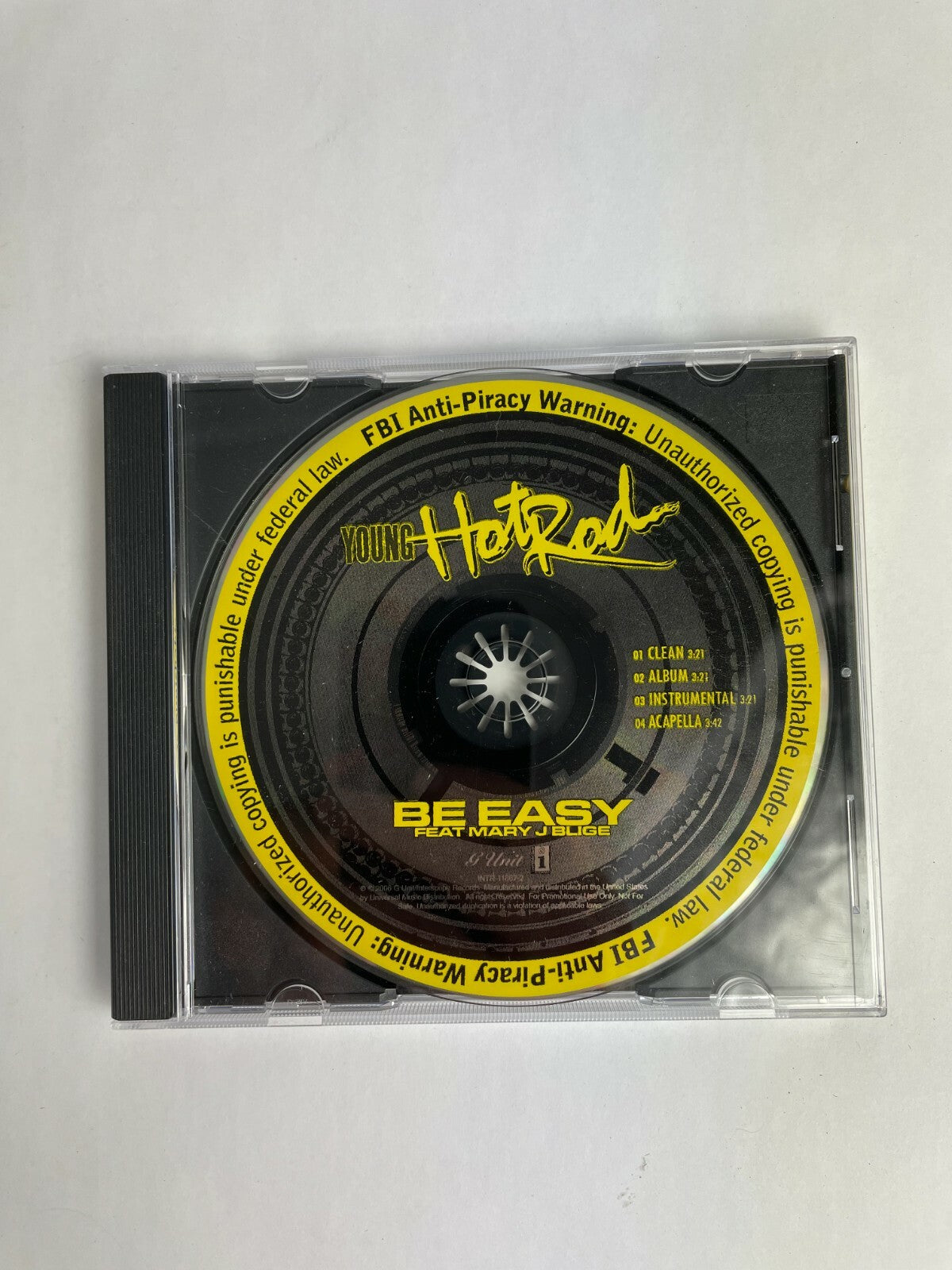 Young Hot Rod Be Easy FeatMary Jblige Clean Album Instrumental Acapella Disc Q12