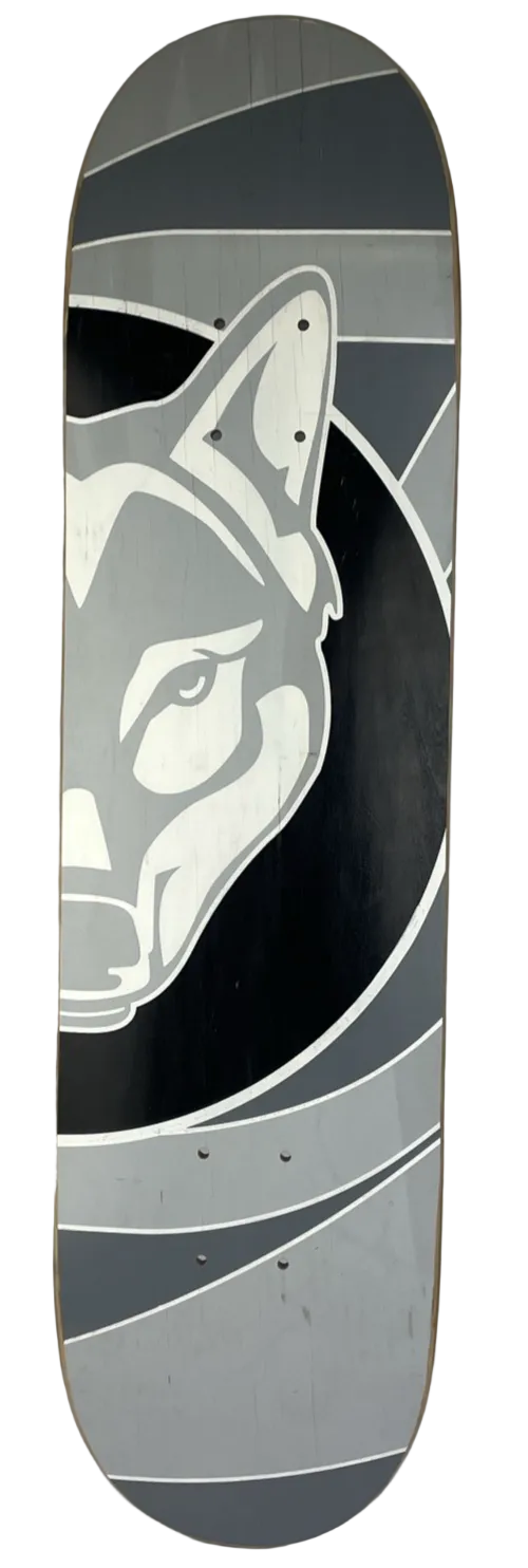 Vintage Premium Skateboards Circa 2000 " Lone Wolf " Skateboard Deck 7.7" x 31.3