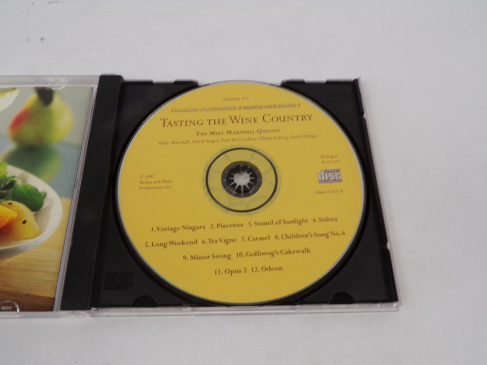 Menus Ad Music Wine Country Vintage Niagara Piacenza Sound Of Sunlight SoleCD#68