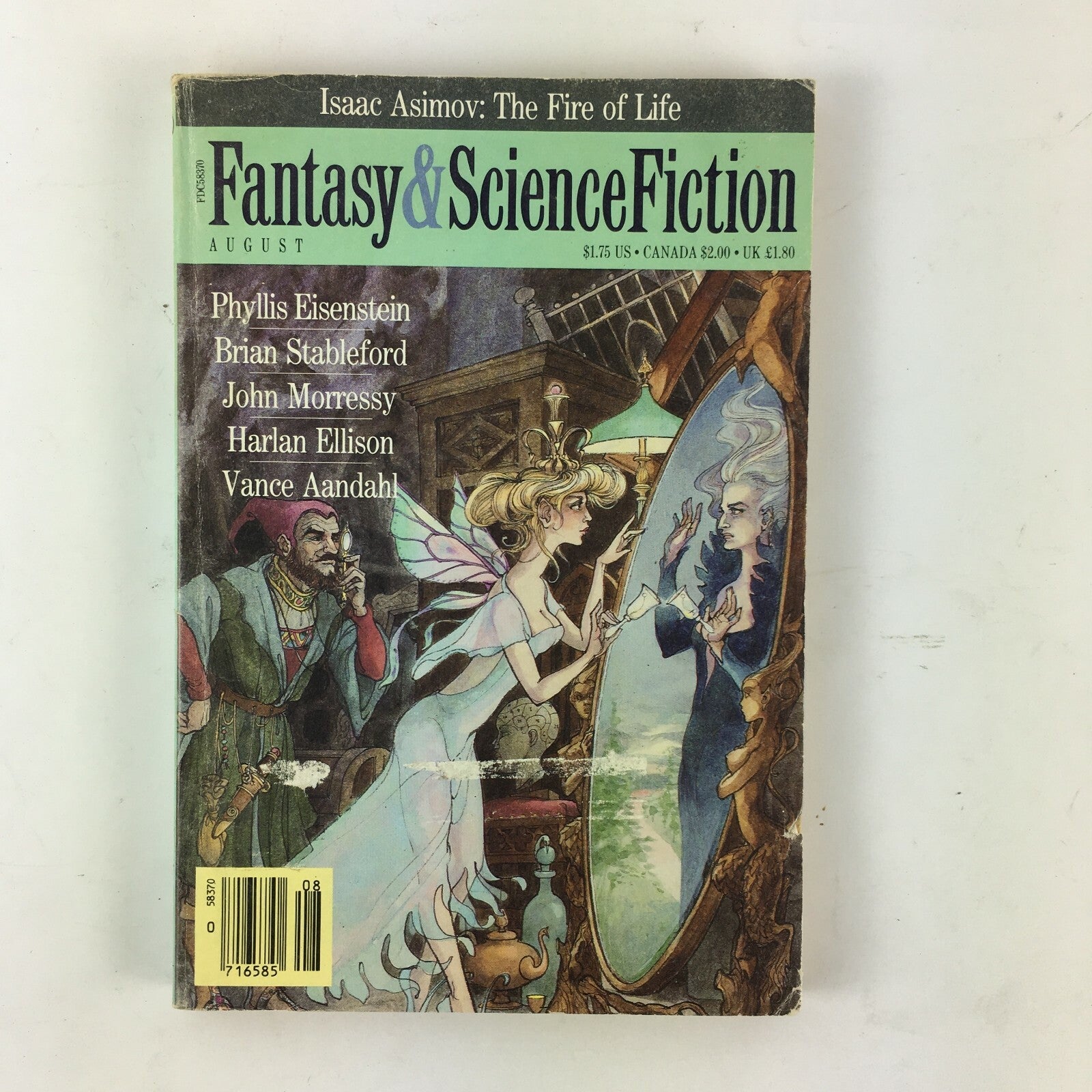 August Fantasy&Science Fiction Magazine Phyllis Eisenstein Brian Stableford