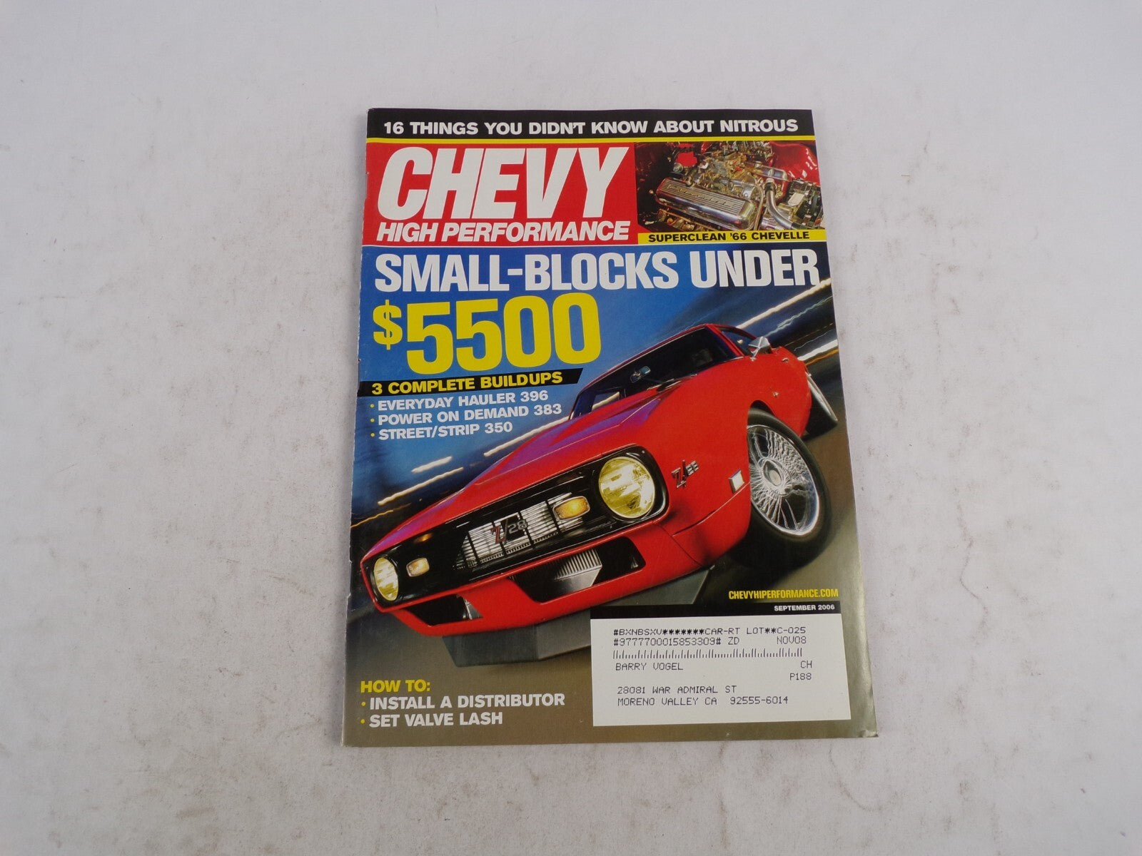 September 2006 Chevy High Performance Small-Blocks Under 16 Things You Didn't