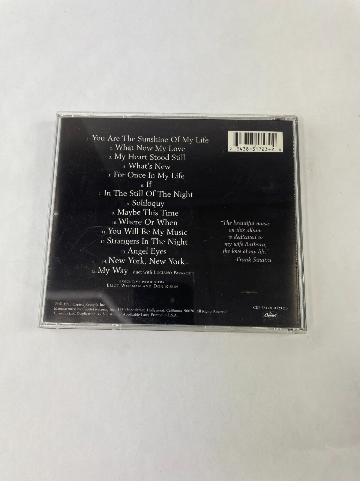 Sinatra Both Live In Concert You Are The Sunshine Of My Life What Now My CD#73