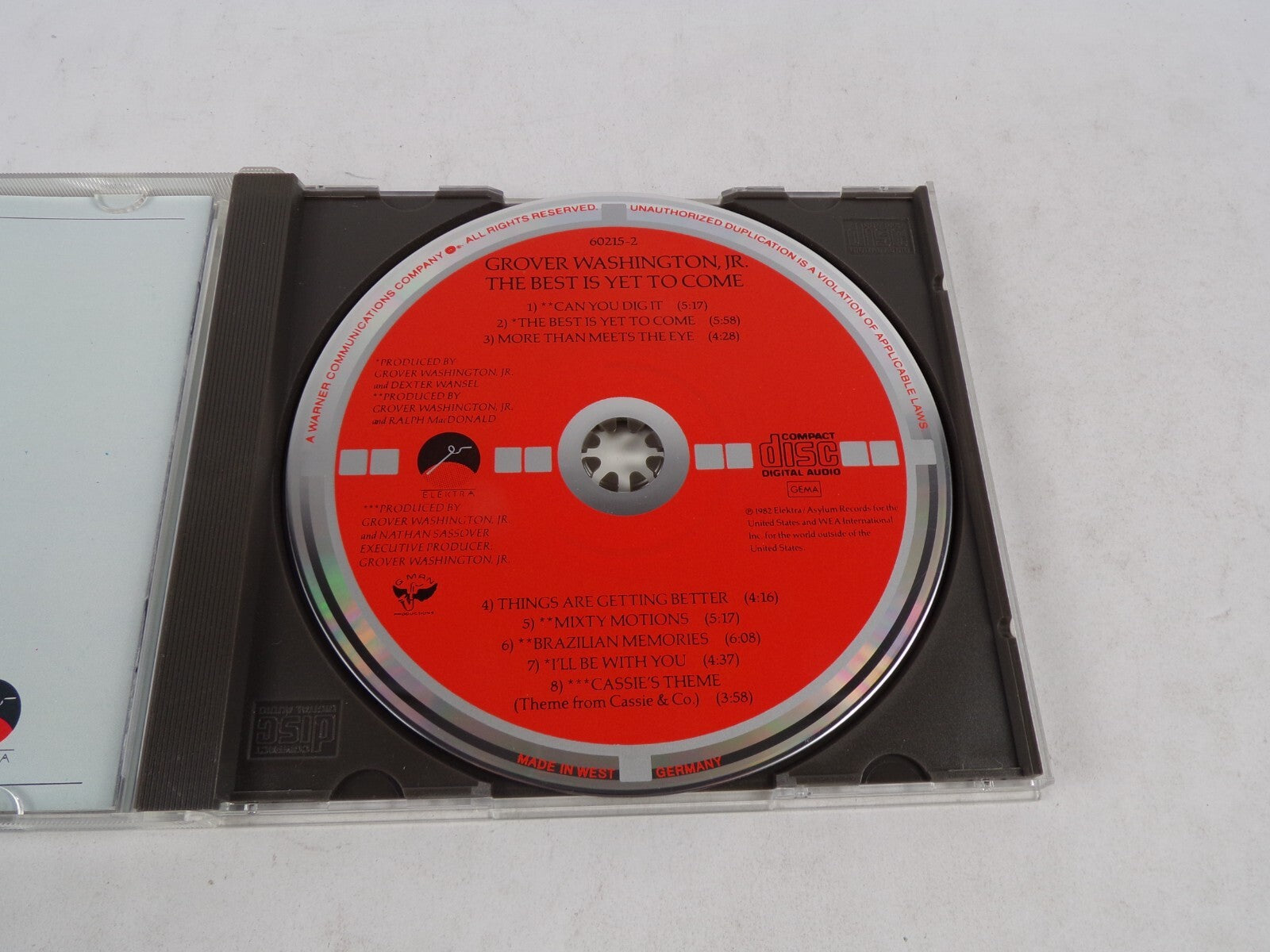 Grover Washington, Jr. The Best Is Yet To Come Can You Gigit The Best Is CD#53