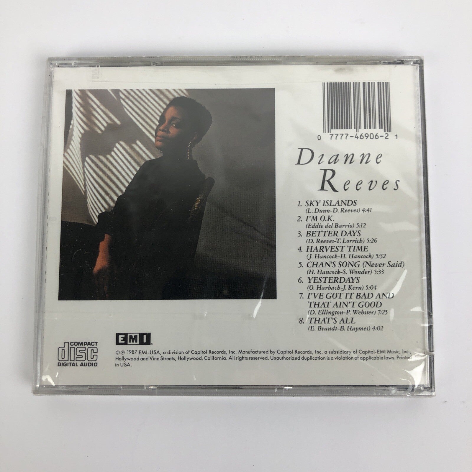 Dianne Reeves Self Titled CD EMI Records 8 Tracks Digital Audio #57