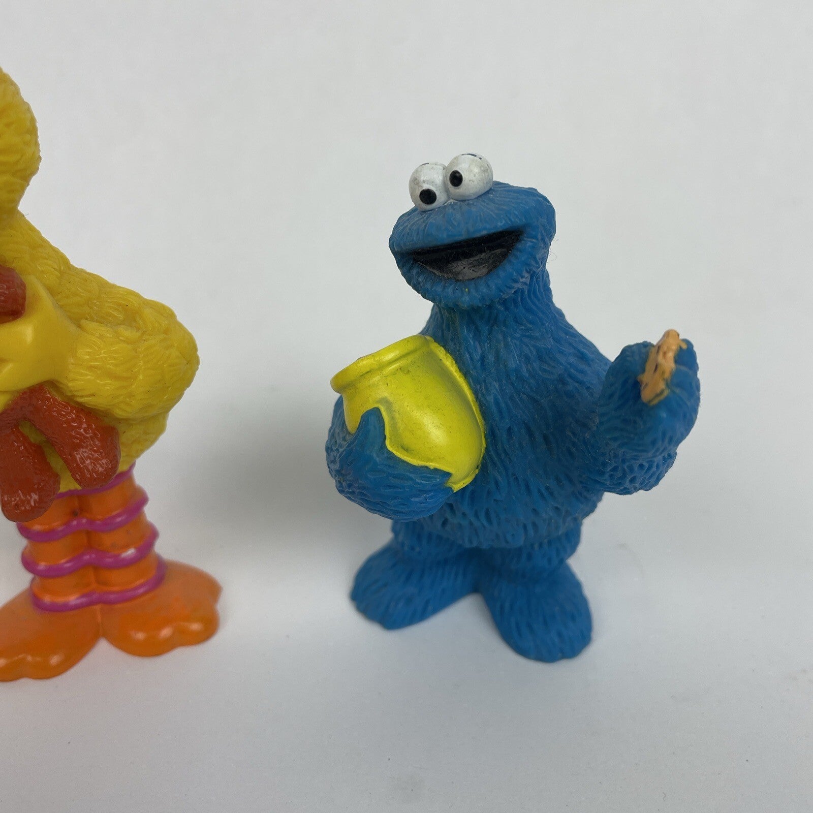 3 x Sesame Street 3” Figures Figurines Cake Topper Elmo Big Bird Cookie Monster