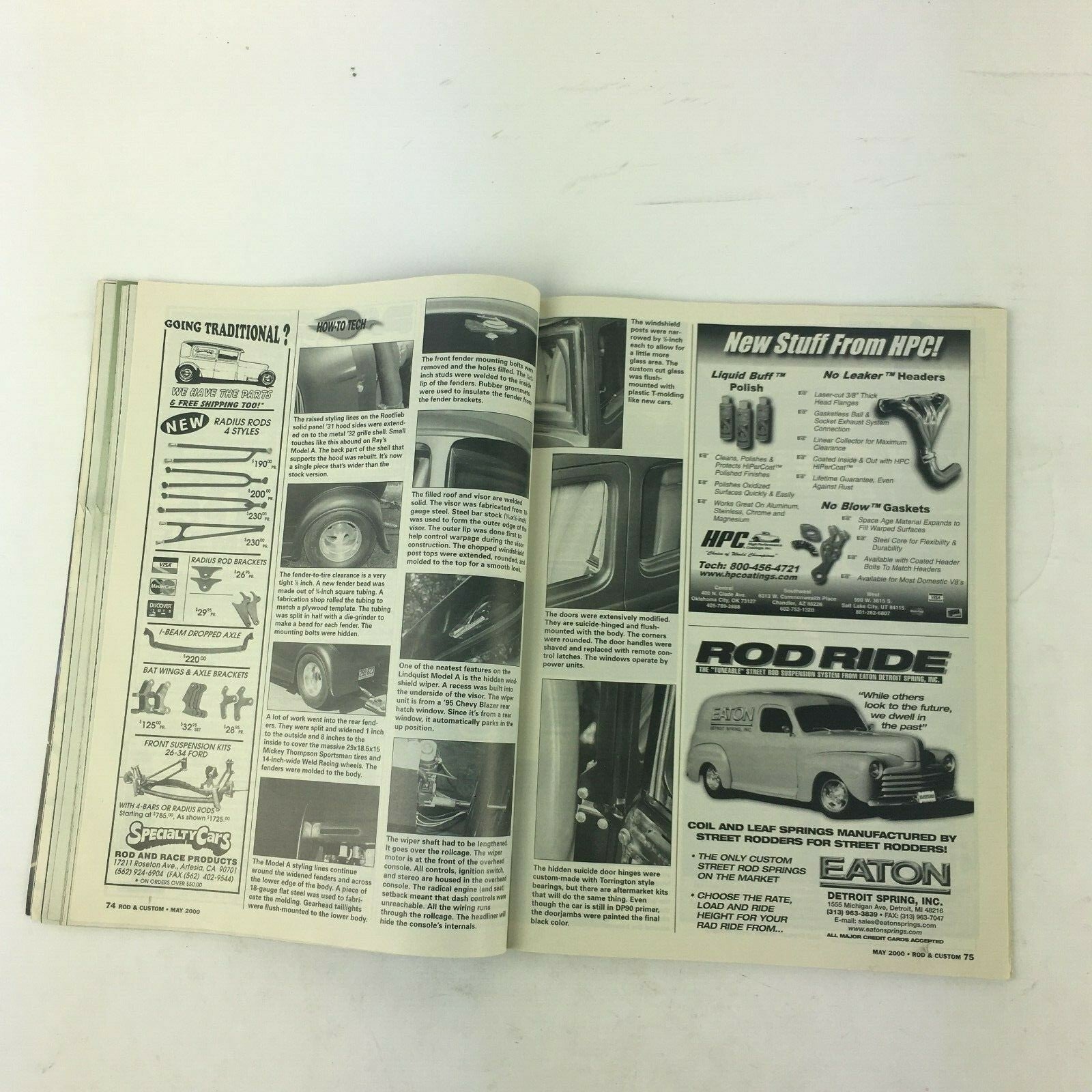 May 2000 Rod & Custom Magazine Trick Trucks Pickups, Deliveries, Woodies Tech..