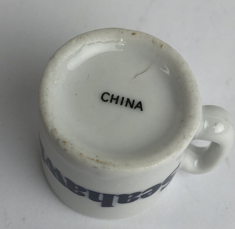 Vintage NFL Mini Coffee Cup Mug Seattle Seahawks1.25" Collectible Miniature