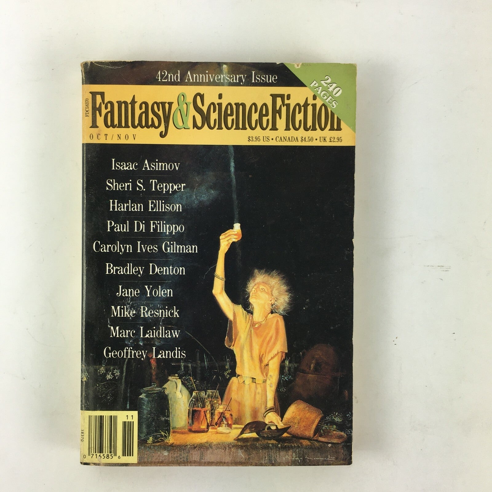 November Fantasy & Science Fiction Magazine Sheri S.Tepper Harlan EllisonBradley