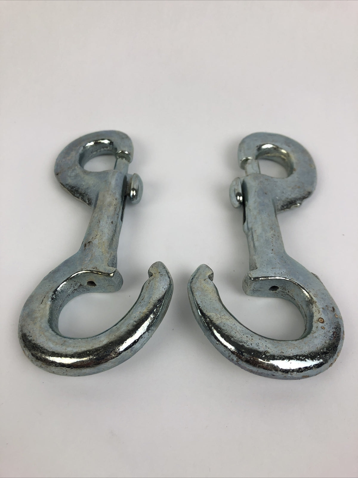 Lot of 2 x Campbell Chain T7601471 3/4" Rigid Zinc Open Eye Bolt Snap, #251