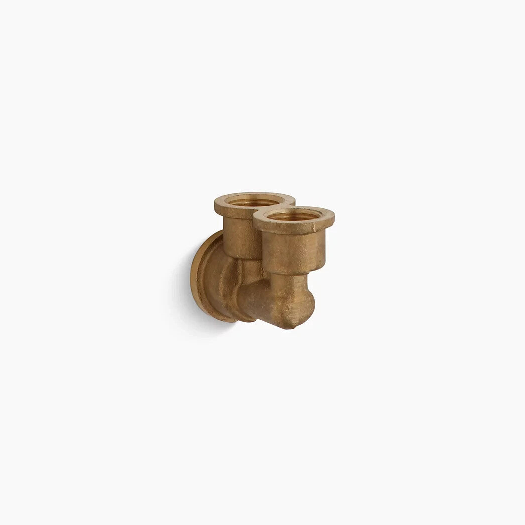 Kallista 9663-NA solid brass twin ell fitting