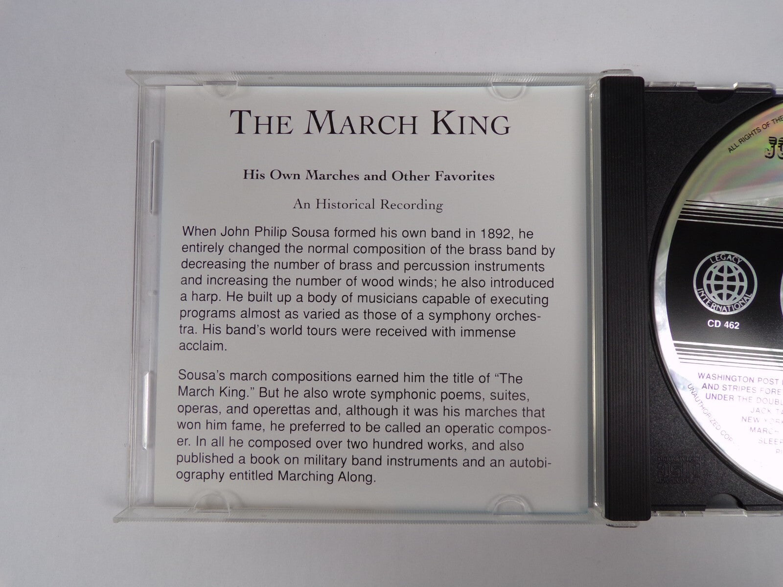 The March King John Philip Sousa CD #14