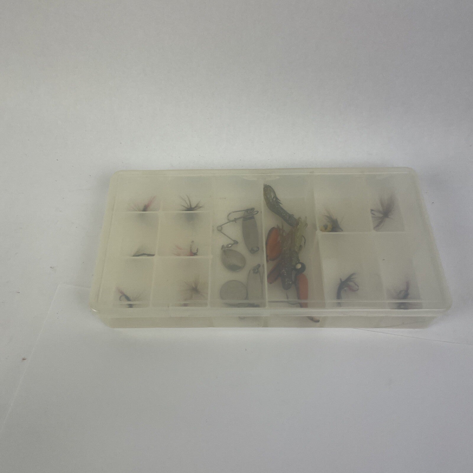 Lot of 19 Vintage Professionally Tied Fishing Flies & Lures Bee Fly Rod Bugs