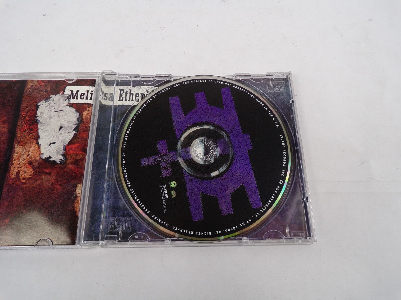 Melissa Etheridge Yes I Am I'm The Only One If I Wanted To I Come To My CD#30