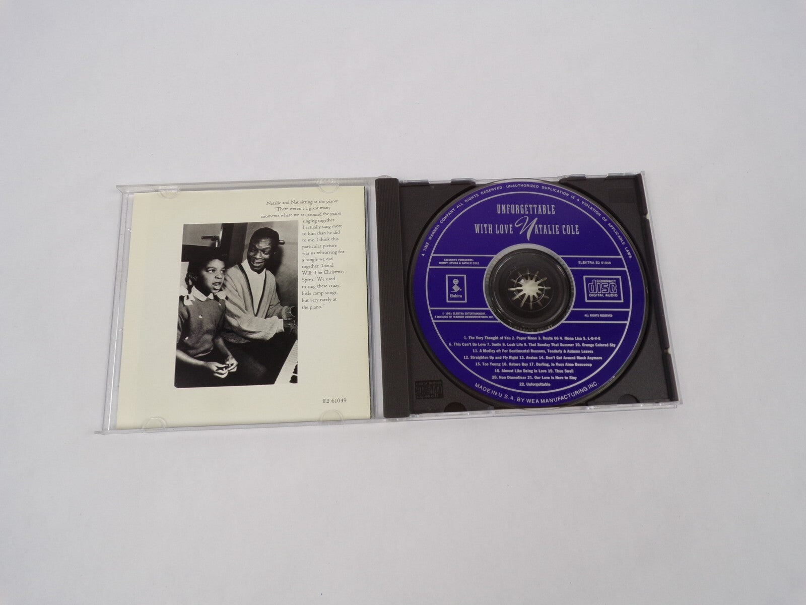 Unforgetable With Love Natalie Cole The Very Thought Of You Paper Moon CD#63