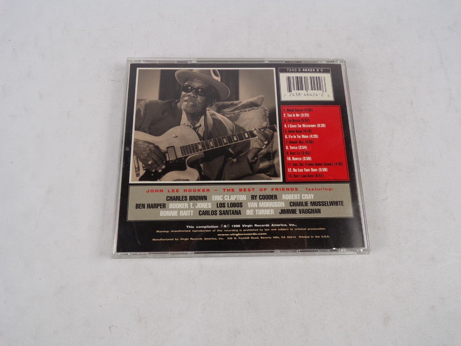 The Best Of Friends John Lee Hooker Charles Brown Eric Clapton Ry Cooder CD#22