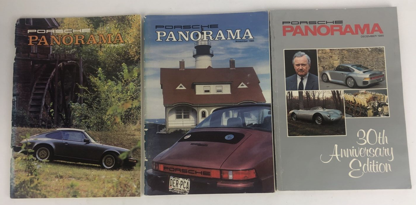 Porsche Panorama Magazine - 1985 Complete Set 30th Anniversary 12 issue - RARE