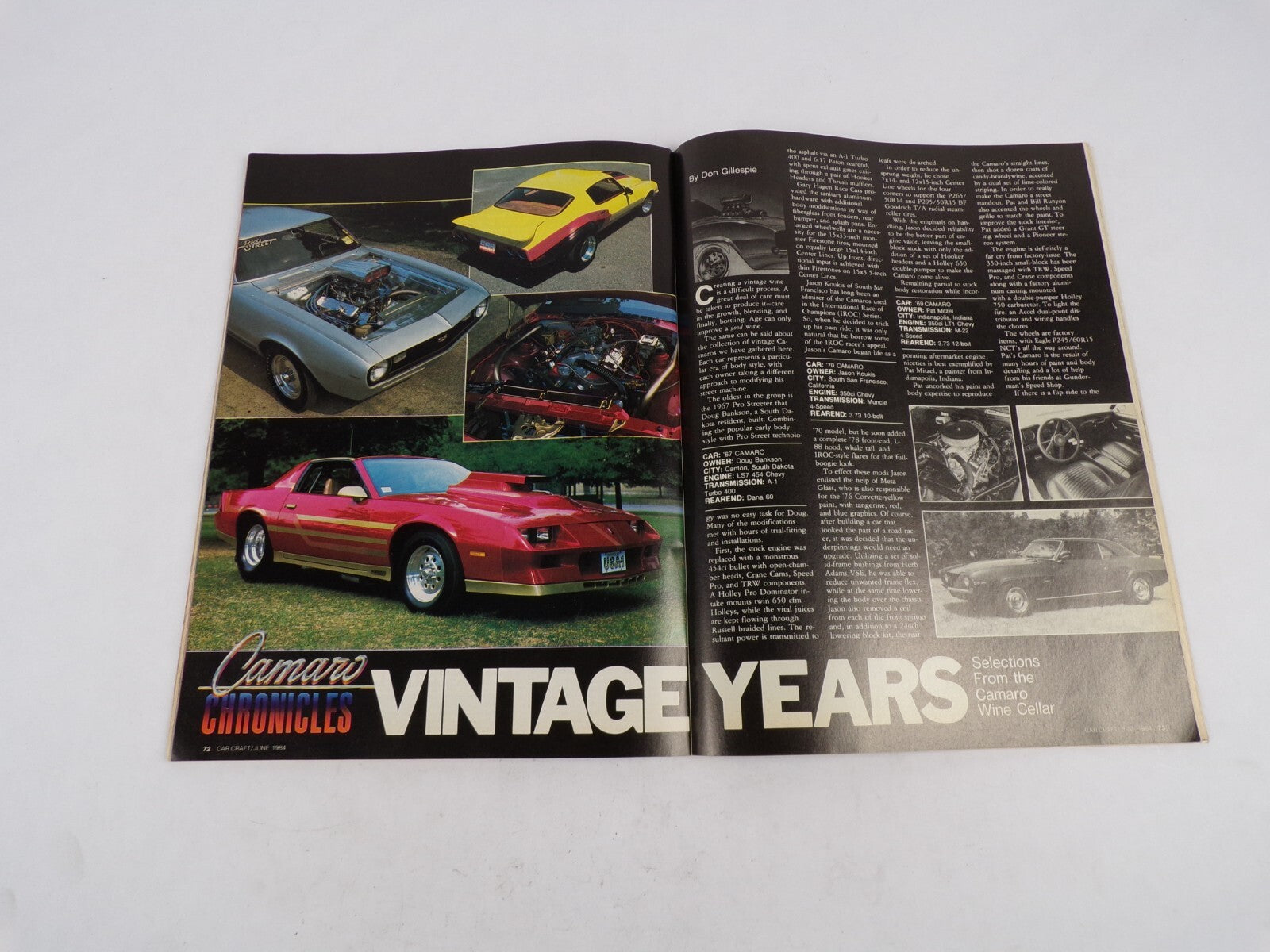 June 1984 Car Craft Camaros Chevy Ford Mopar Olds Street Heroes