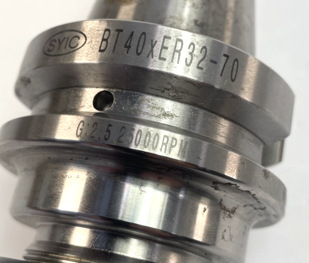 Techniks BT40 ER32 CNC collet chuck tool holder 70mm with MARITOOL pull stud
