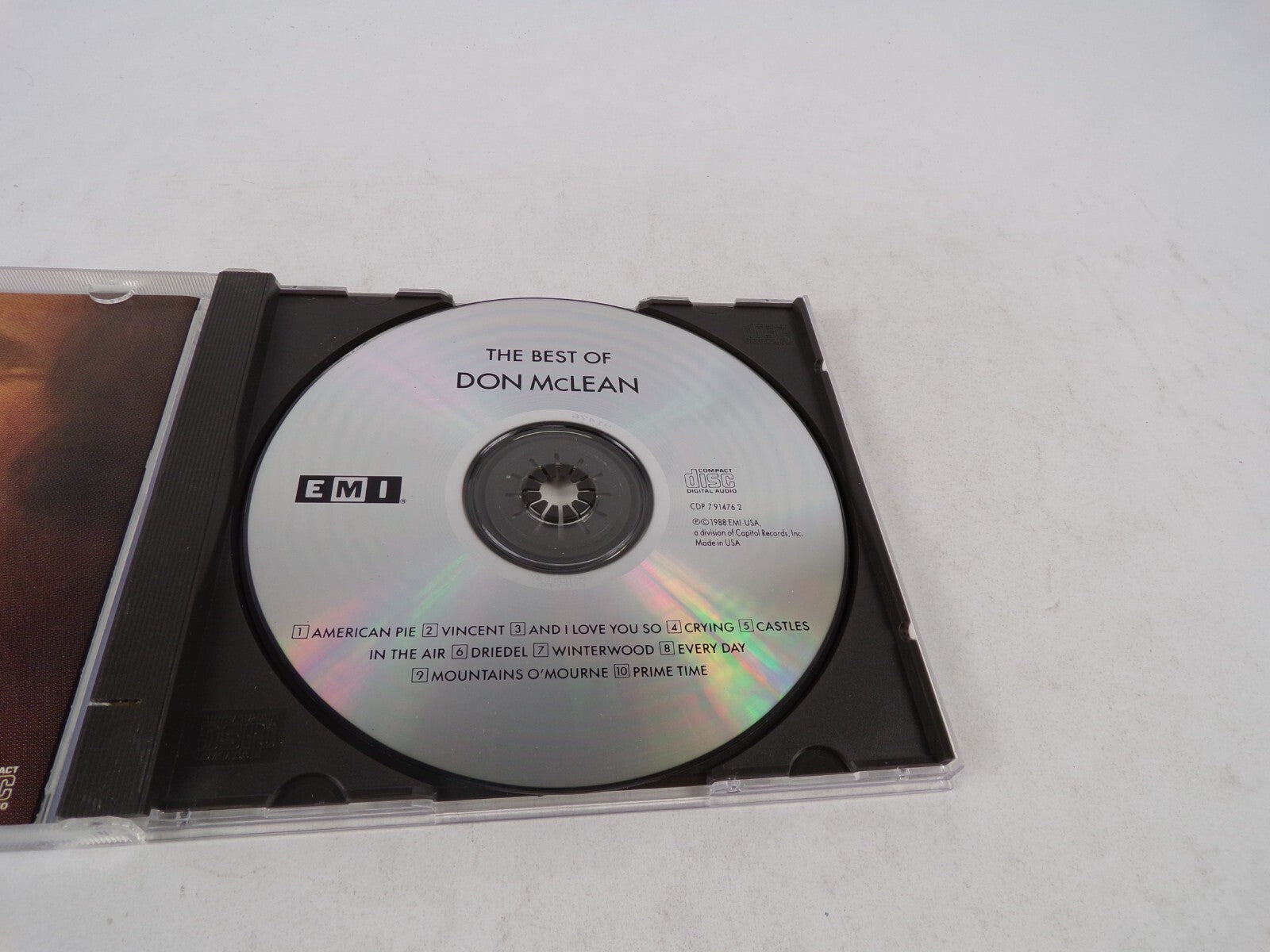 The Best Of Don Mclean American Pie Vincent And I Love You So Crying CastleCD#19