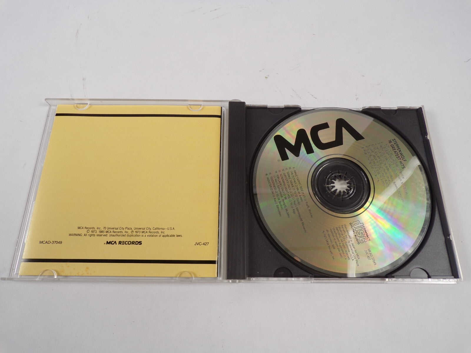Steppen Wolf 16 Greatest Hits Born To Be Wild Rock Me Ride With Me CD#47