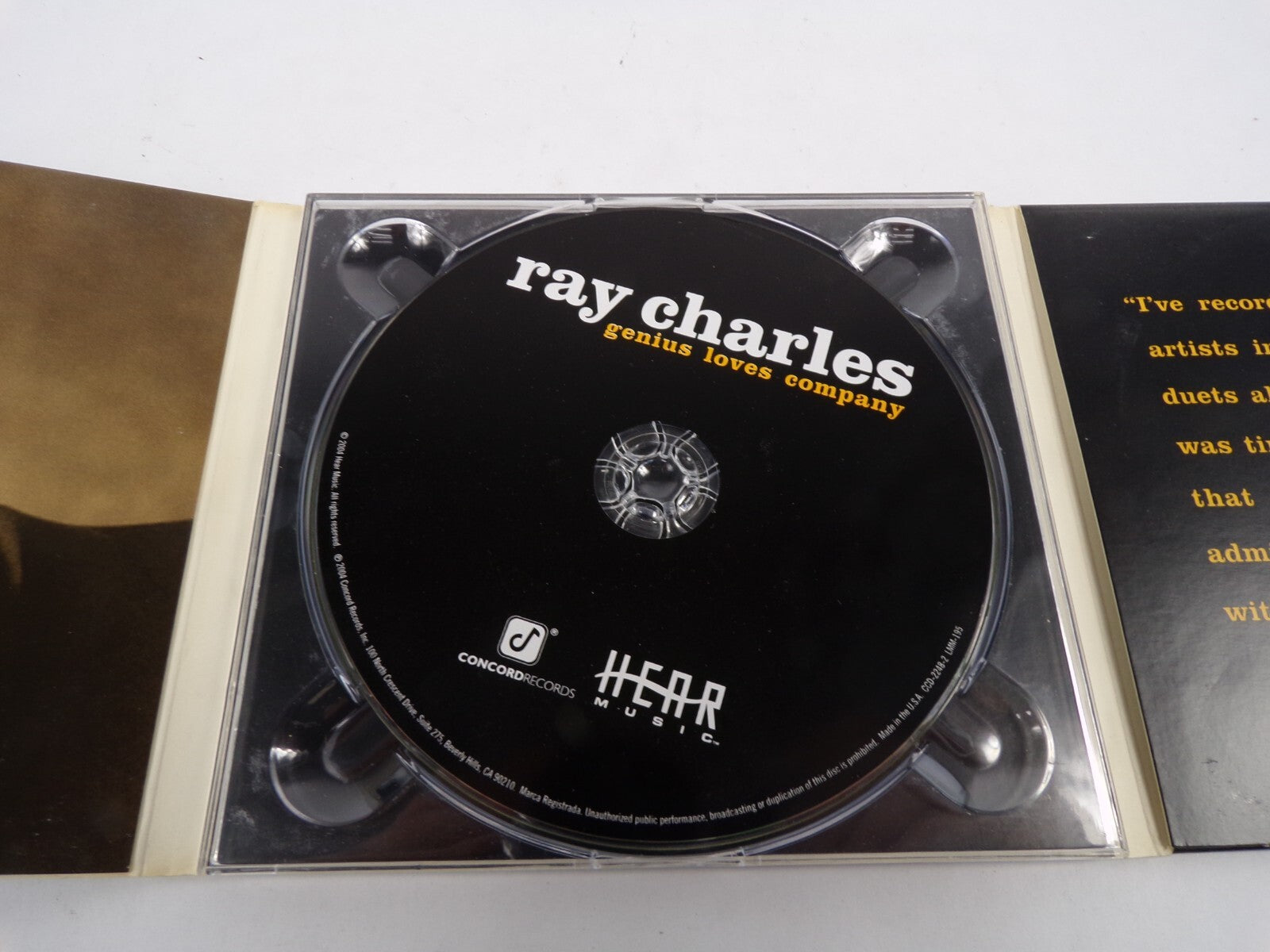 Ray Charles Genius Loves Company Here We Go Again With Norah Jones Sweet CD#28