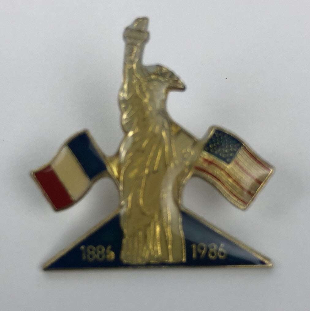 Lot Of 2 Statue of Liberty Centennial Lapel Pin 1886 - 1986