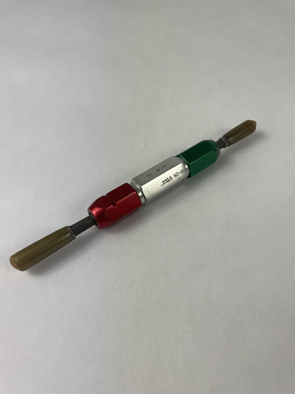 Reversible Plain Go NoGo Pin Plug Gage Gauge with handle X= .2495 & .2515