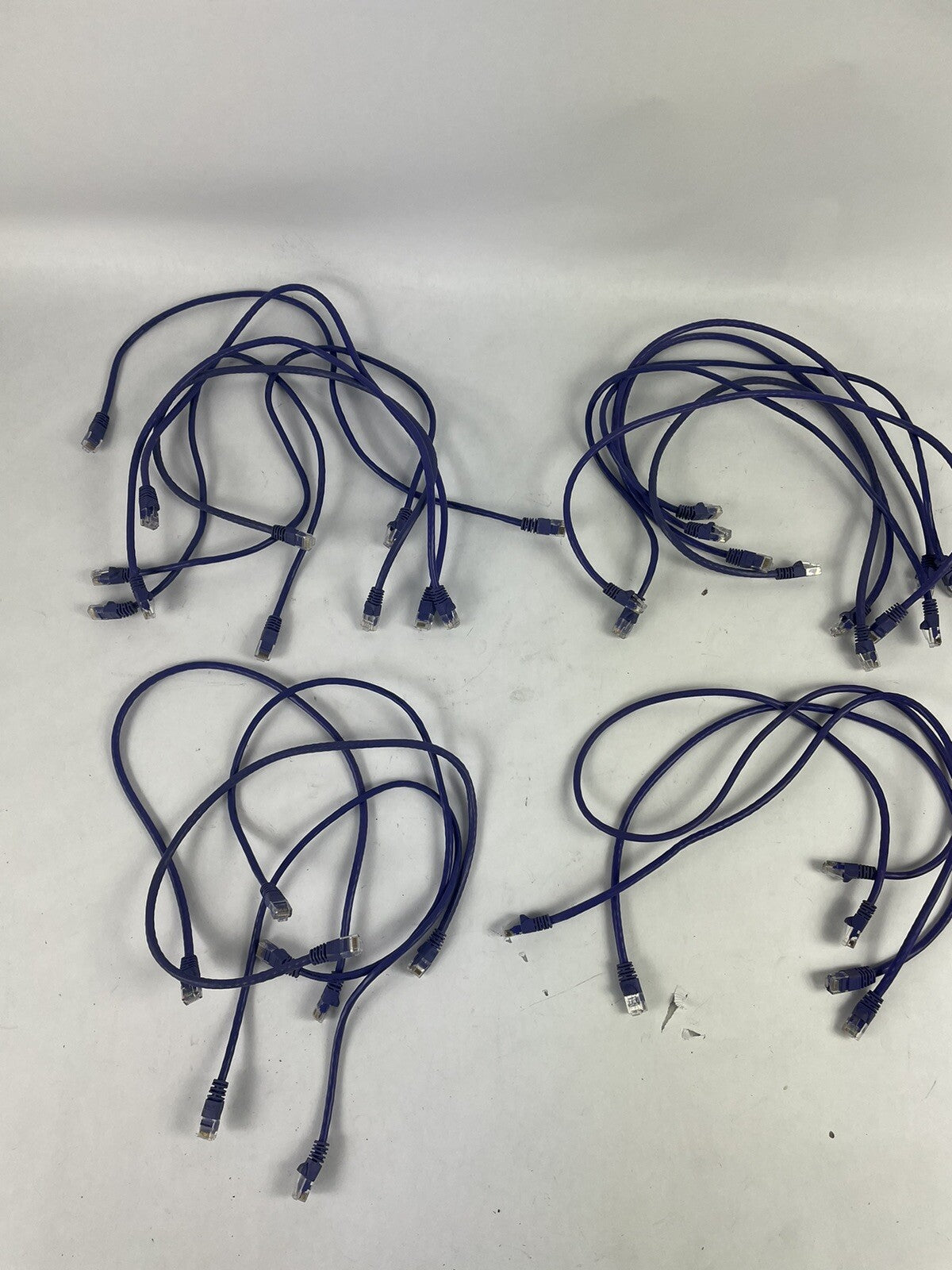 Lot of 19: 2 FT CAT5E CAT5 RJ45 ETHERNET CABLE LAN NETWORK PS3 XBOX