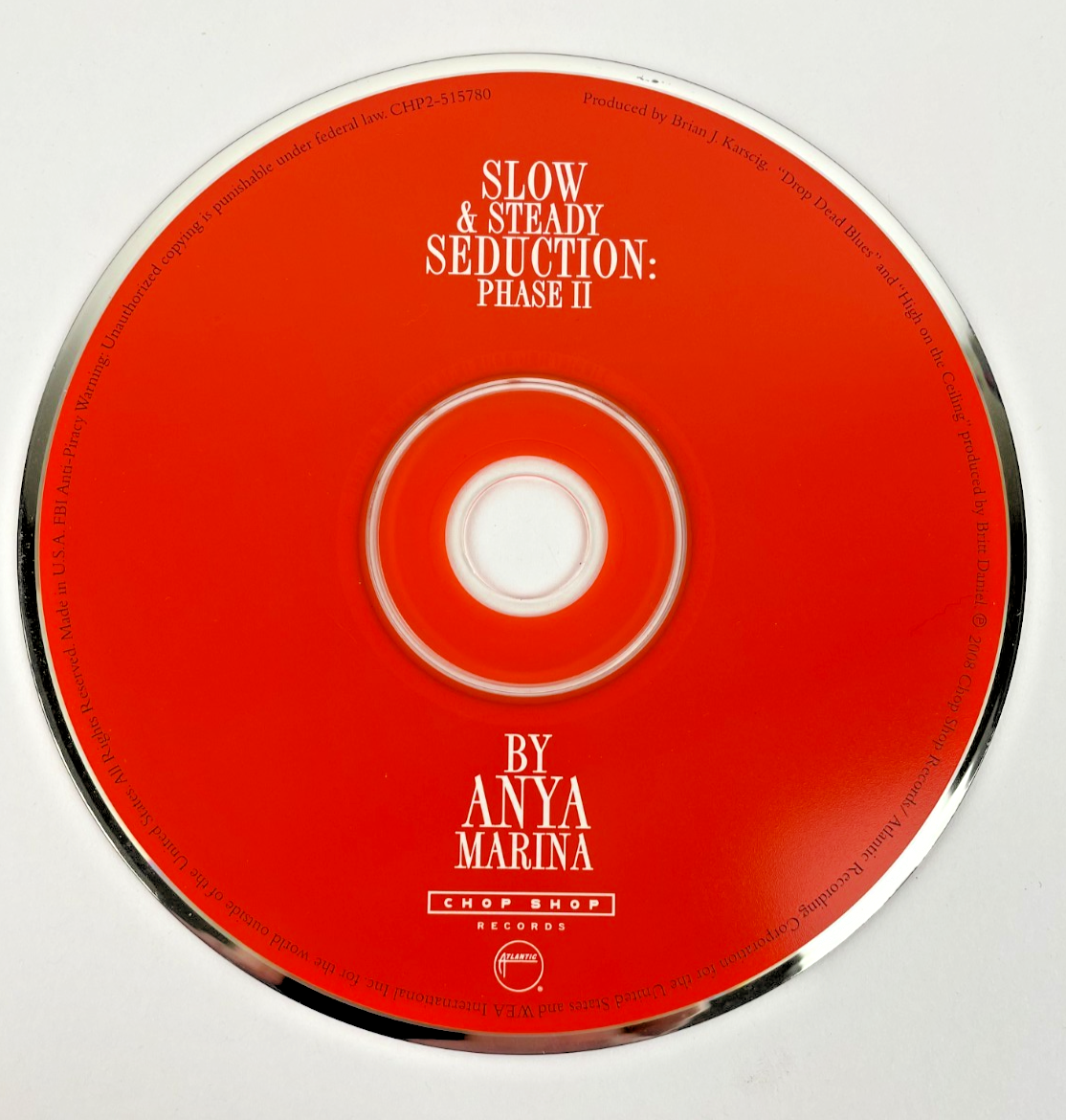 Anya Marina Slow & Steady Seduction: Phase II Digital Audio CD Atlantic 2009