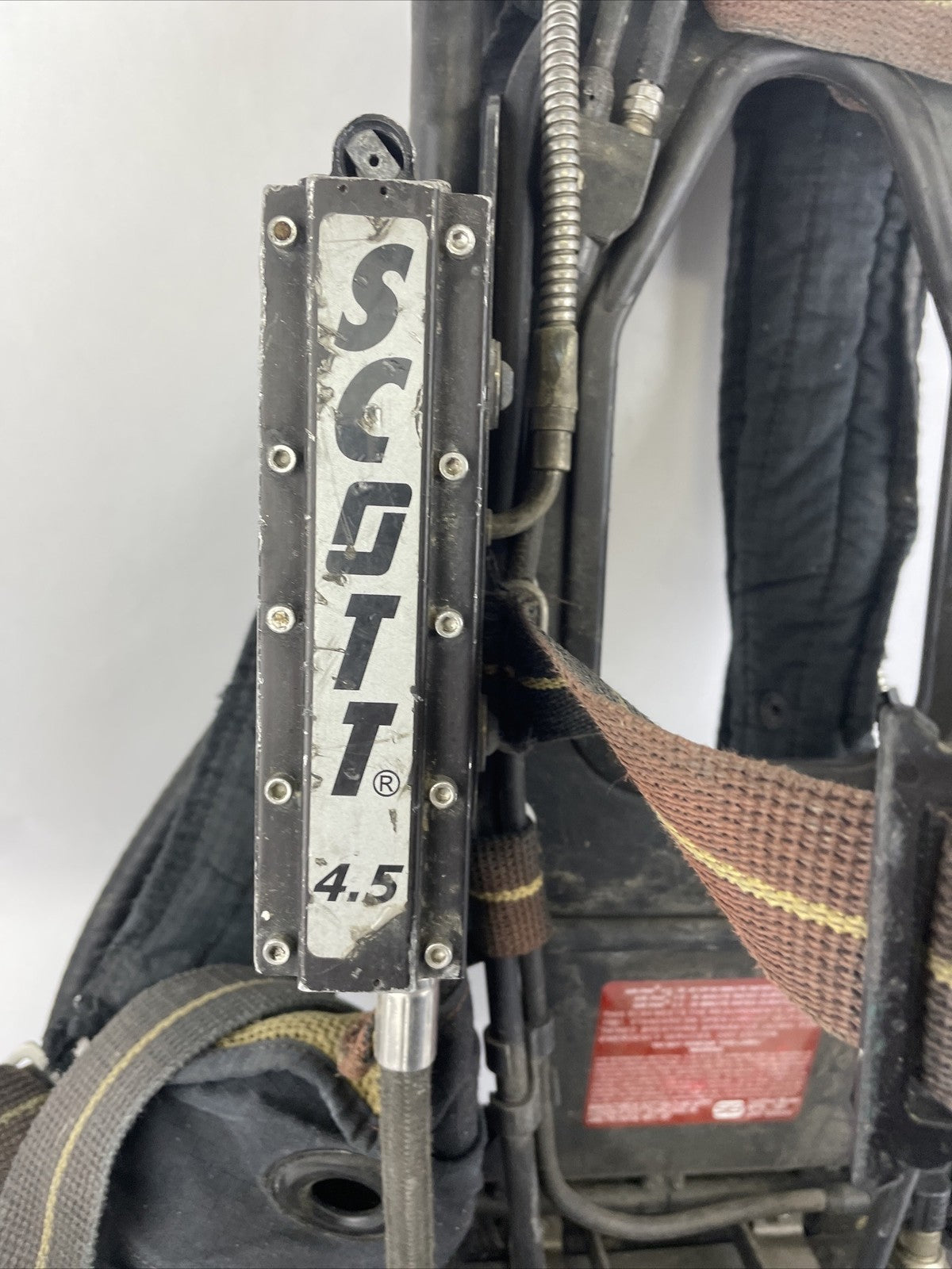 SCOTT SAFETY 4.5 4500 SCBA Air Pack Harness EZ-Flow Air Pak Plus with Sensor k