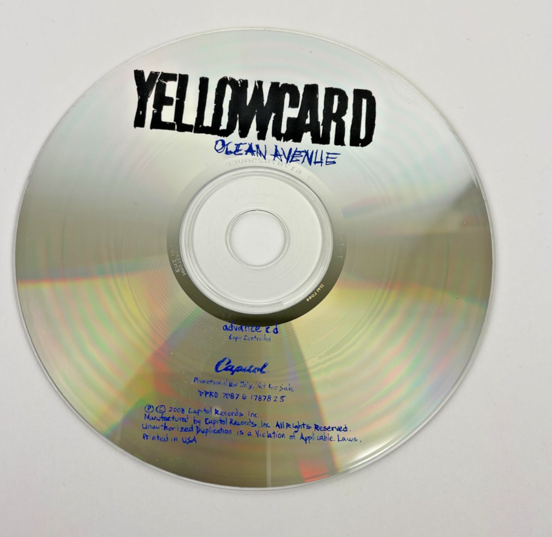 Yellowcard Ocean Avenue Digital Audio CD Capitol Records 2003